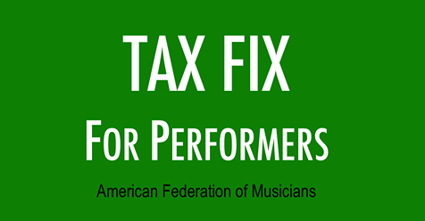 AFM Applauds Proposed Tax Fix For Musicians