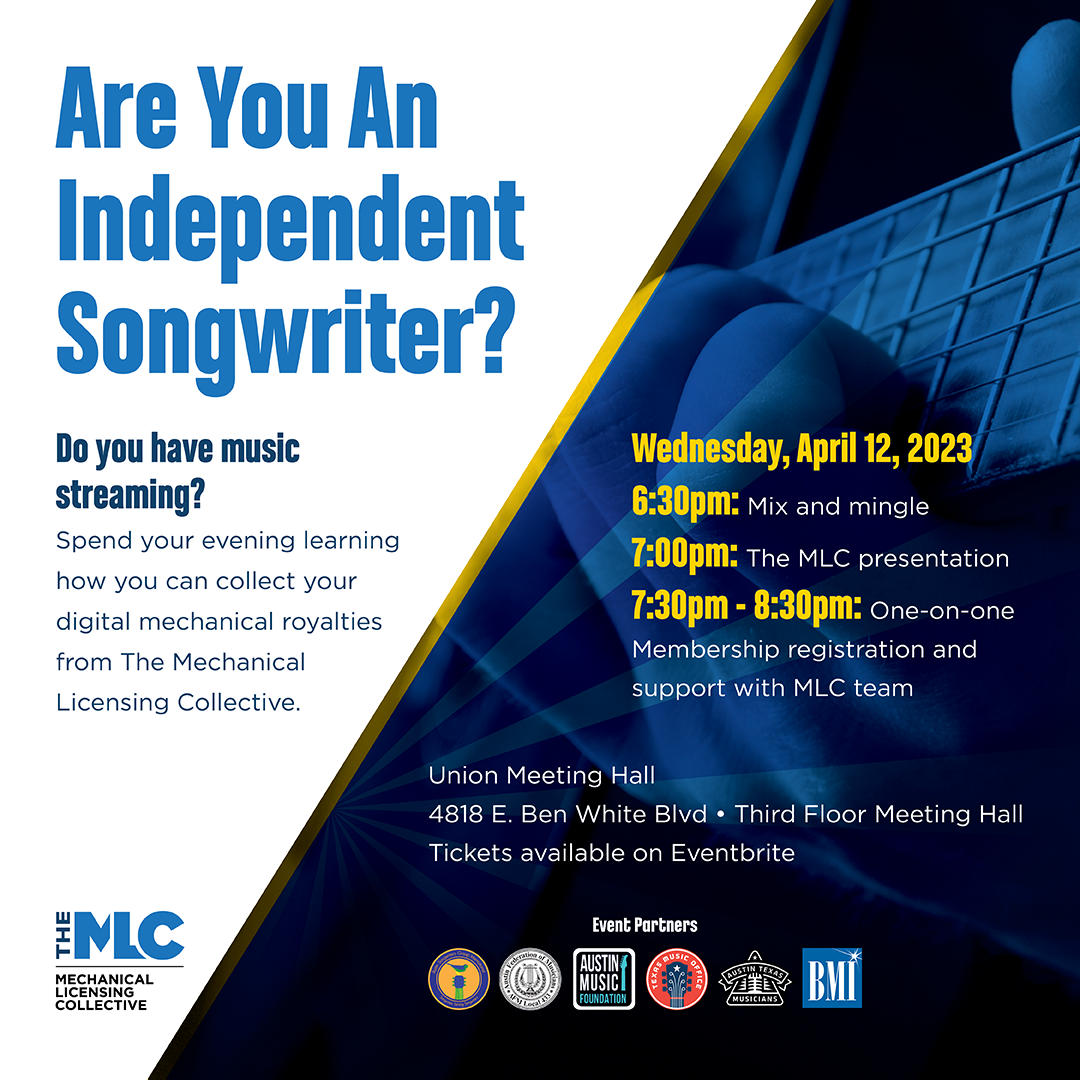 Songwriters and Composers Workshop on Digital Mechanical Royalties and The MLC